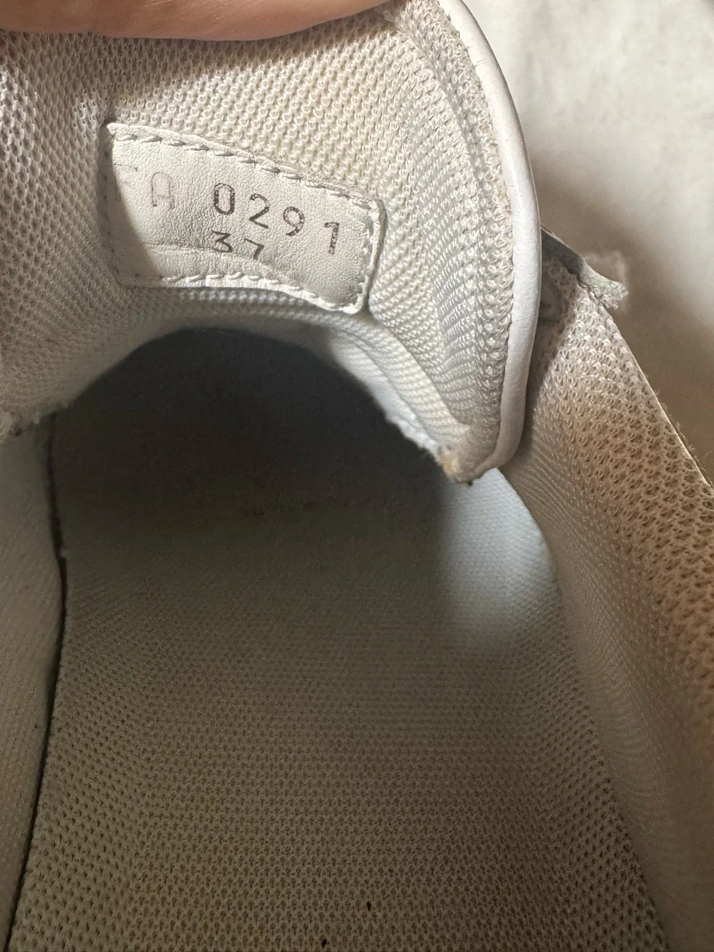Celine White Leather Womens Low-Top Sneakers Size 37